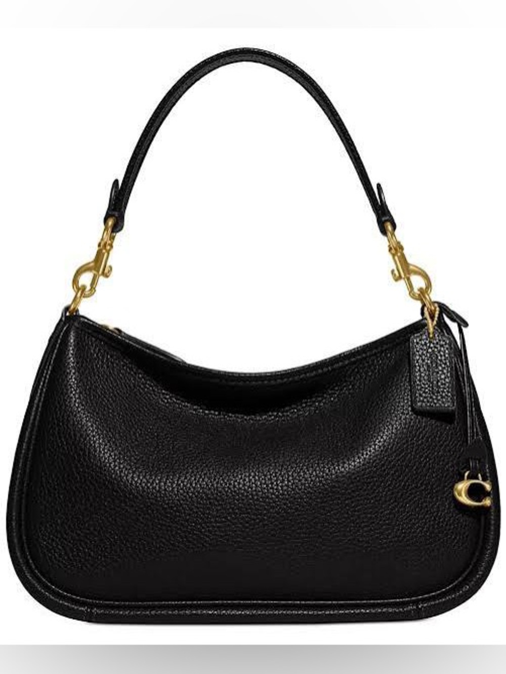 Coach Cary Small Soft Black Pebble Leather Crossbody Bag - Picture 3 of 11